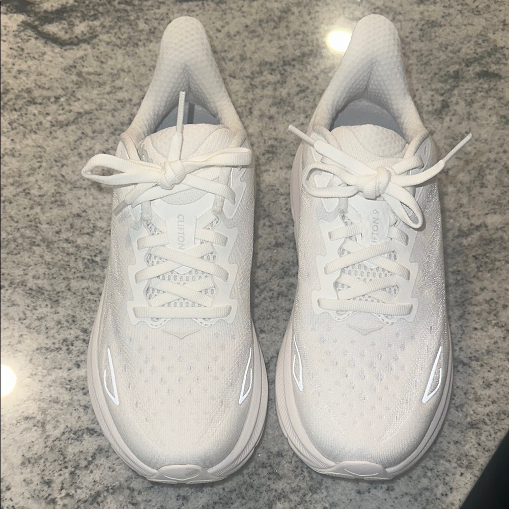 Hoka All-White Running Shoes